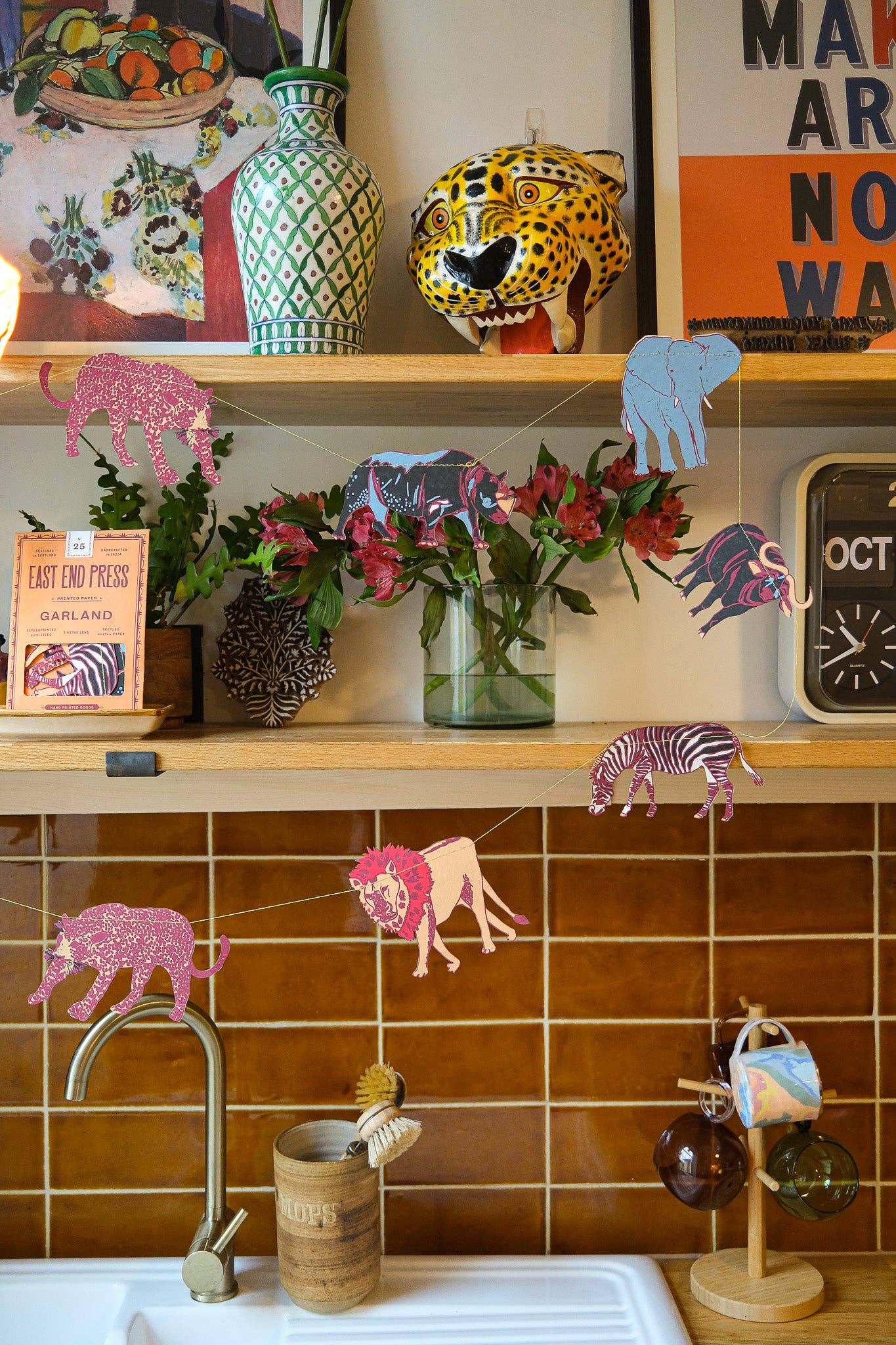 East End Press – wholesale Bunting/garland – UK/EU: Safari Animals Sewn Garland5