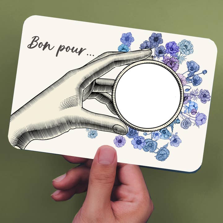 Good for... ANEMONE scratch card, Fleur de Mars. for wholesale by sidonie blondel