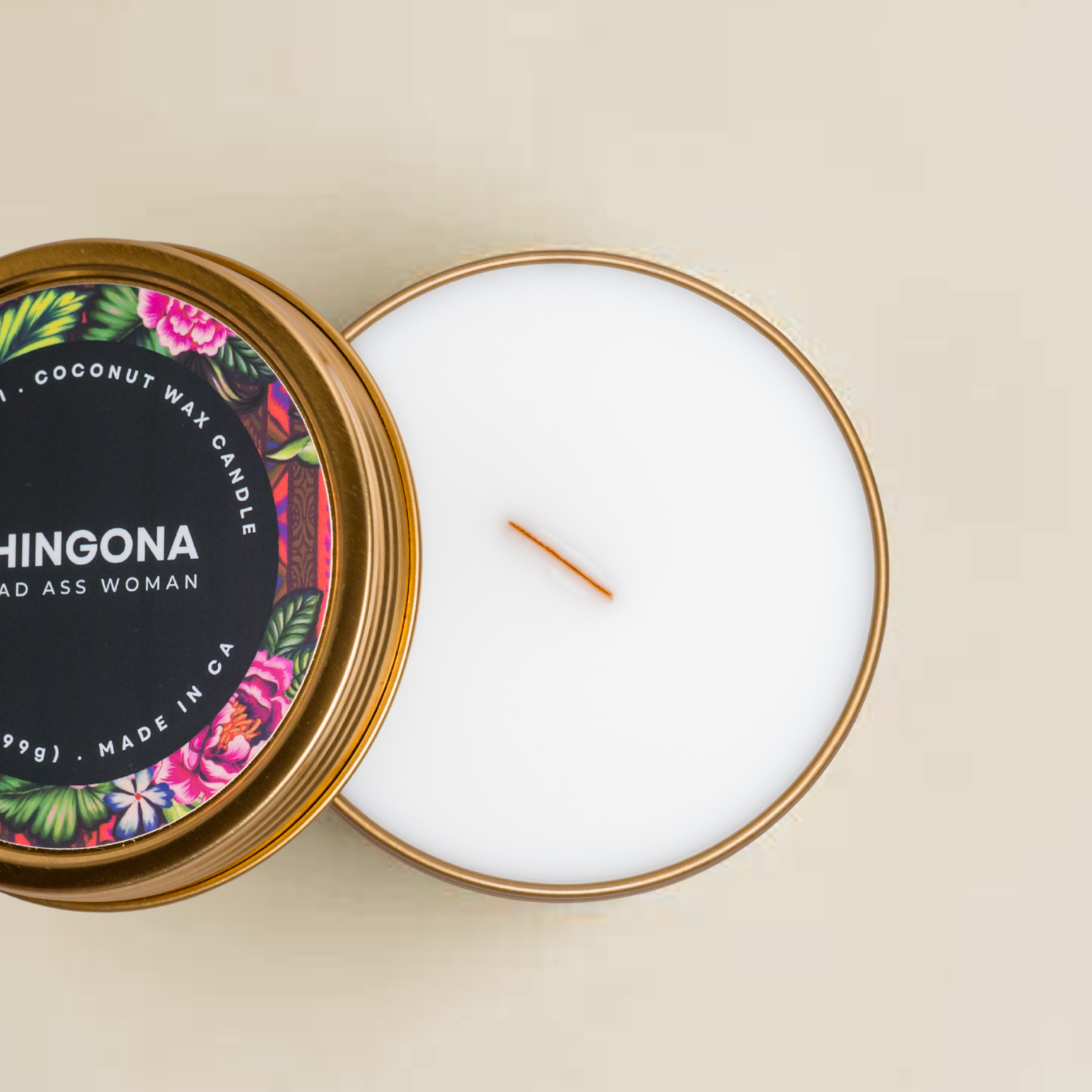 CASITA MICHI - Wholesale Travel Candles - A Bad Ass Woman (CHINGONA) Candle Tin, 3.5oz1