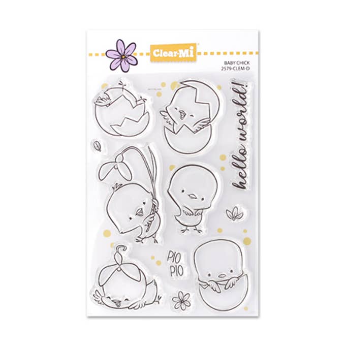 Baby Chick Clear Polymer Stamps for wholesale by Impronte D'Autore
