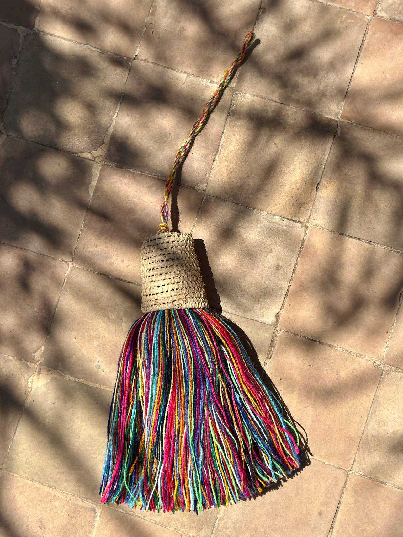 SOUK in the CITY - Wholesale Decorative Tassel/Wall Drop - XL Multi Tassel with Raffia Cup3