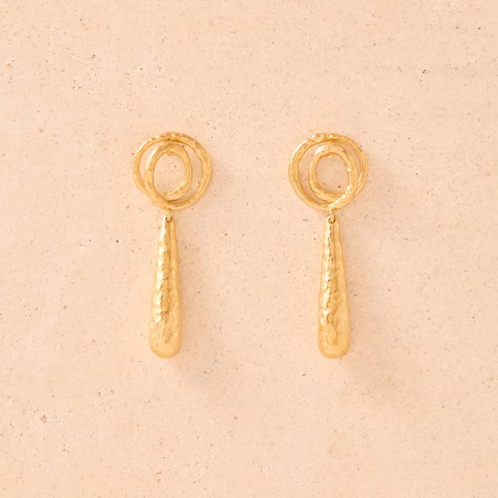 Agapée Jewelry - Wholesale Dangle Earrings - Nati Earrings | Jewelry Gold Gift Waterproof