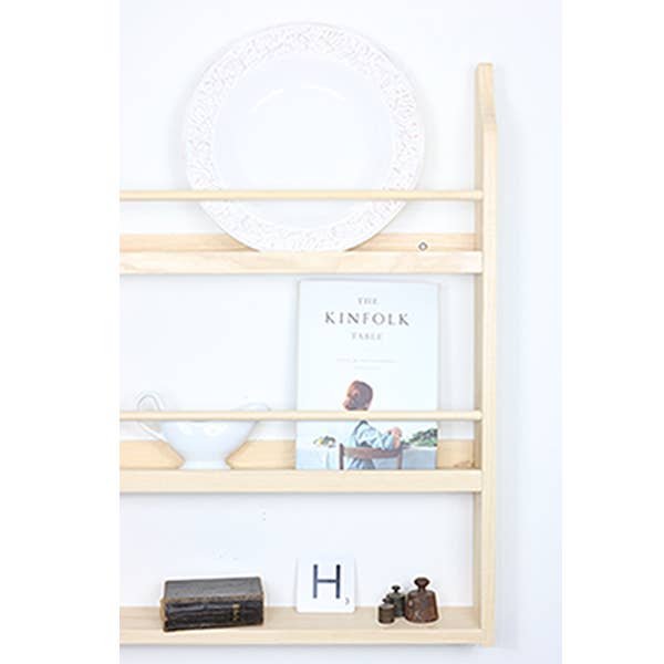 Hugodesign - Vendita all'ingrosso Armadietto - Mensola per piatti in rovere1