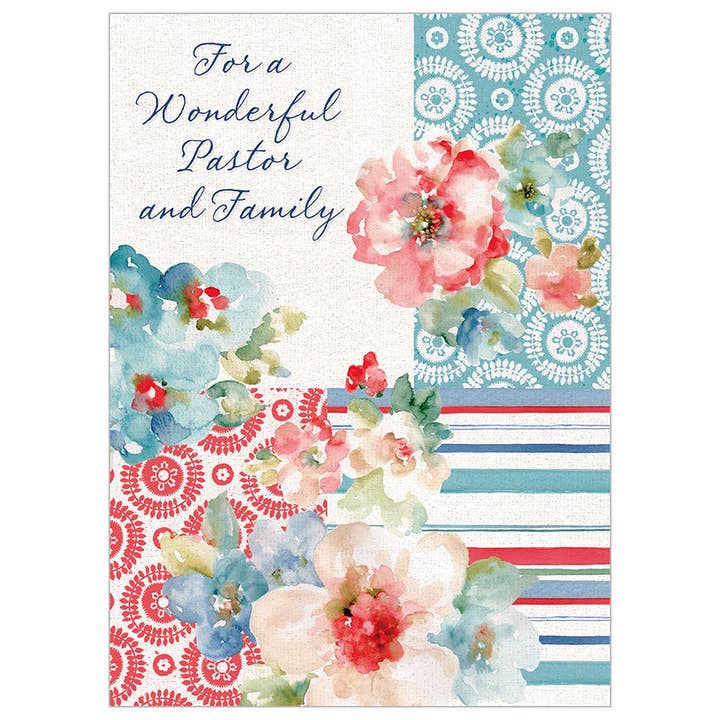 Blooms of Thanks - Faith Ministry Pastor & Family Card for wholesale by Legacy