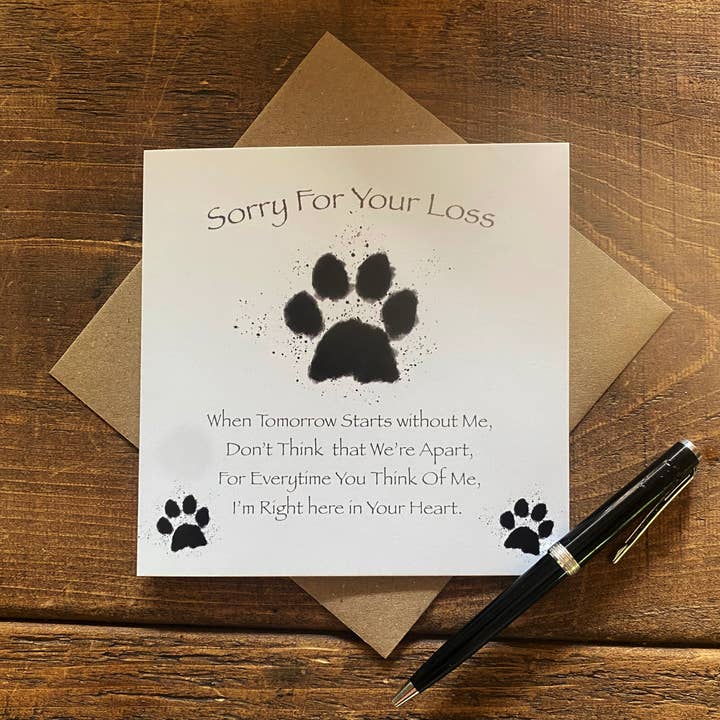Pet Sympathy Card - Sympathy card for the loss of your pet and other Purchase wholesale alex clark cards. Free returns & net 60 terms on Faire trending on Faire.