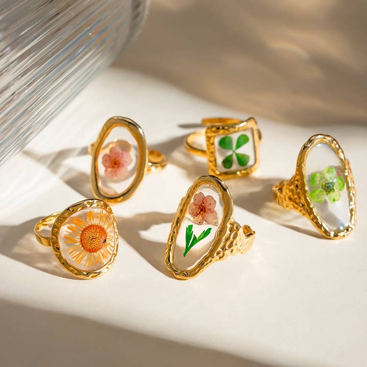 ROUND PRESERVED DRIED FLOWER RING_CWAJE1777 for wholesale by ACCITY