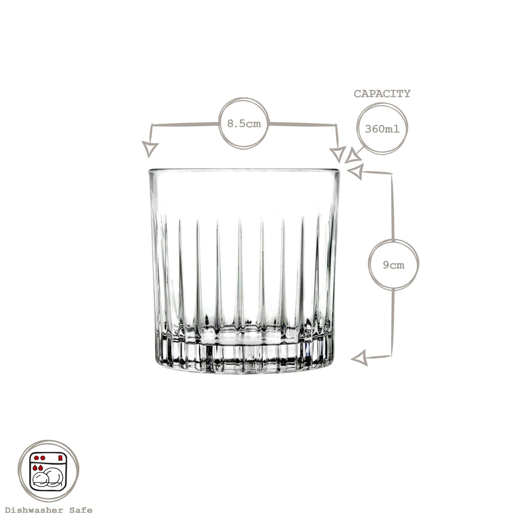 Rinkit Ltd - Venta al por mayor Copas de cóctel/licor - Juego de 4 vasos de whisky de 340 ml Mixology2