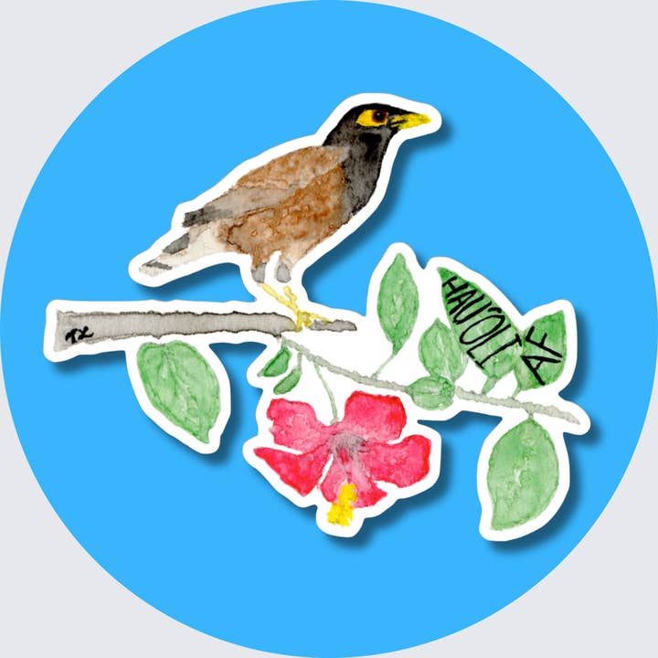 Hau`oli AF Sticker for wholesale by Snarky Birds