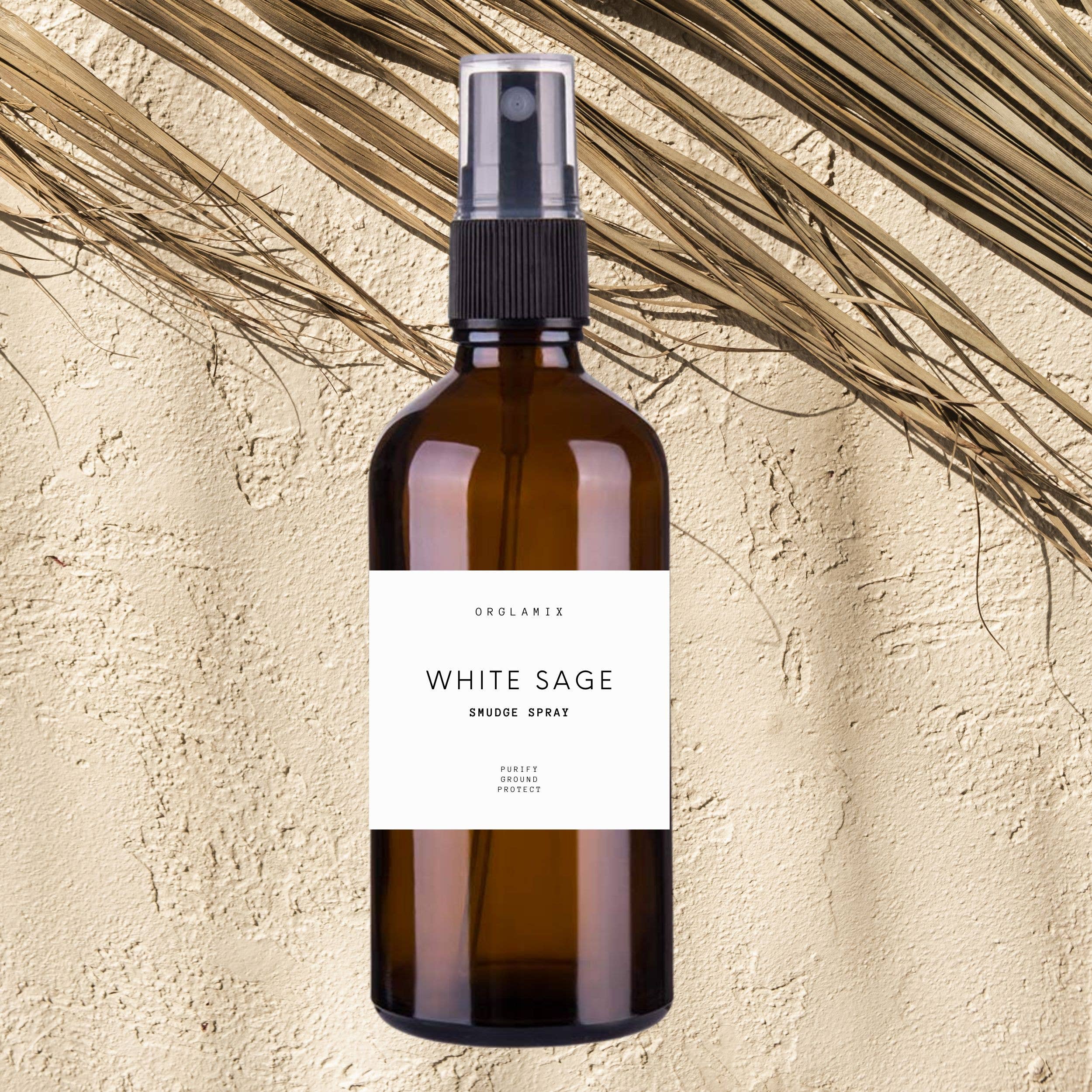 Orglamix - Vente Spray d'ambiance à la sauge - Spray de Sauge Blanche | Nettoyage d’Espaces, Objets et Cristaux3