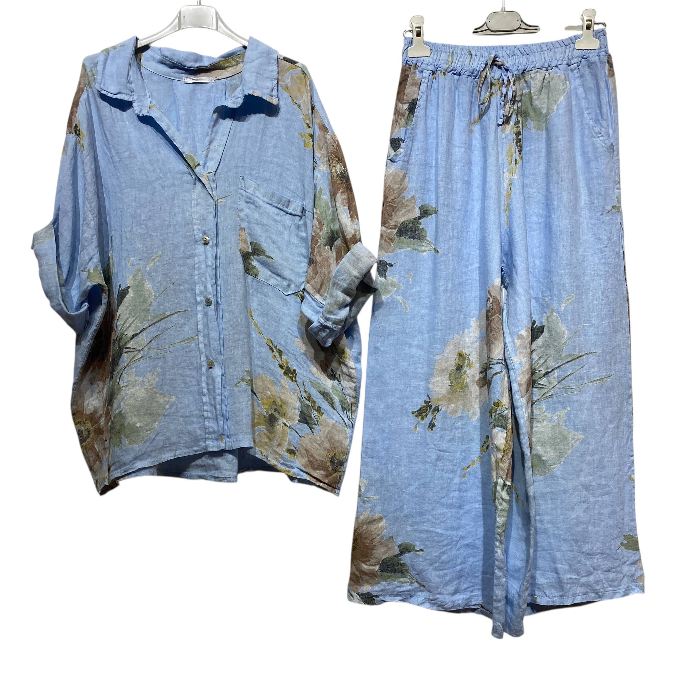 LINEN & COTTON HOUSE - Wholesale Jumpsuit - Women's - SET 100% LINEN 350 + 529929