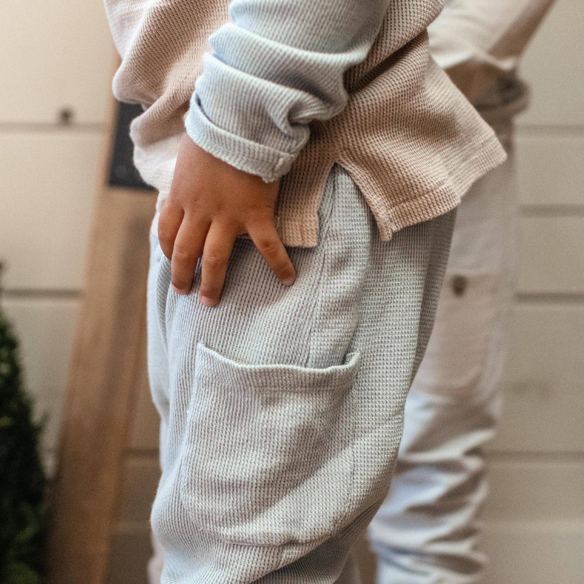 Burt's Bees Baby - Wholesale Top & Pant Set - Kids - Organic Thermal Boy Tee & Pants Set6