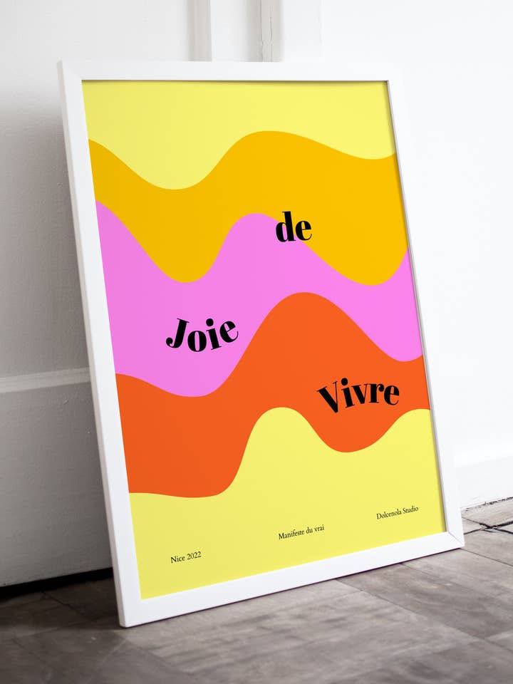Affiche Joie de Vivre for wholesale by Dolcenola Studio