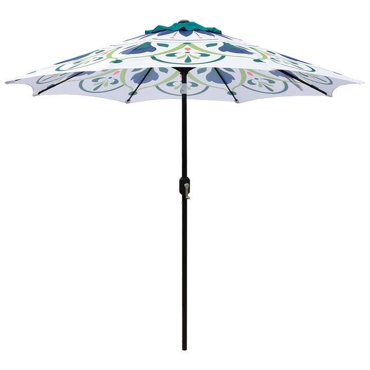 9 Feet Striped Patio Umbrella for wholesale by Abble