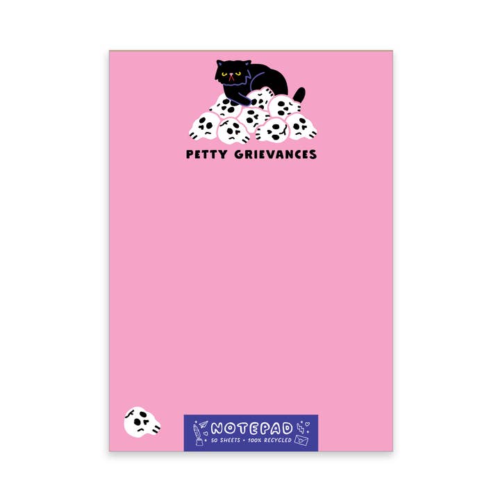 Party of One - Wholesale Notepad - Petty Cat Notepad