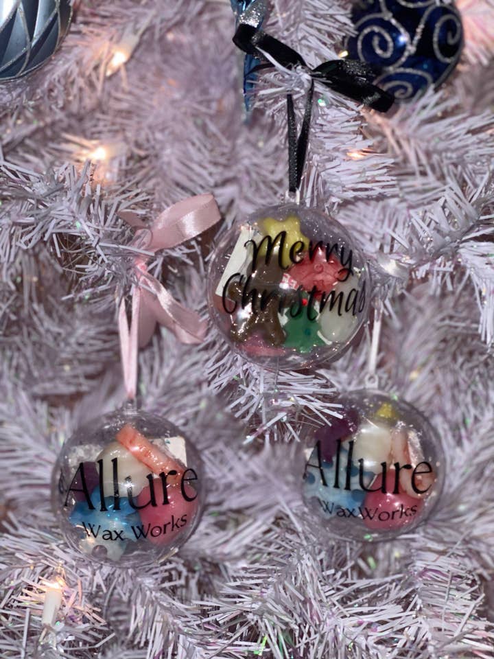 Christmas Wax Melts Ornament Bauble - Limited Edition for wholesale by Allure Wax Works