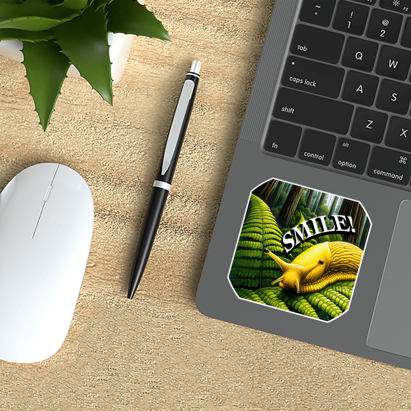 Sticker Atlas - Wholesale Sticker - Banana Slug Smile Sticker4