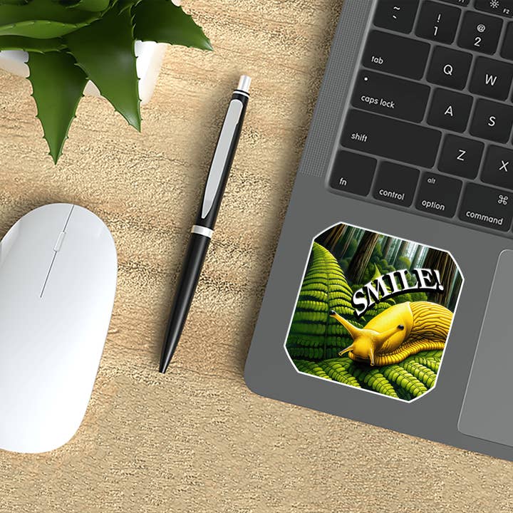 Sticker Atlas - Wholesale Sticker - Banana Slug Smile Sticker4