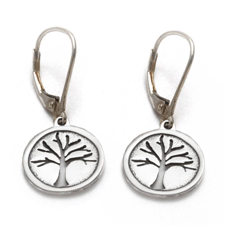Boucles d'oreilles The Tree of Life pour la vente par Tarma Designs
