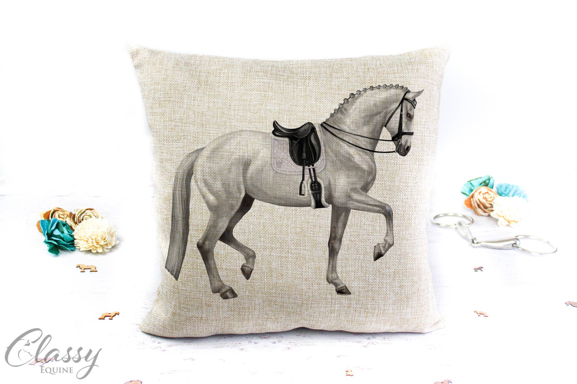 Classy Equine - Vente Housse de coussin - Housse de coussin cheval de dressage - Cadeaux équestres3