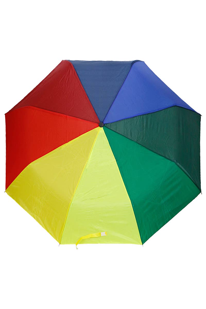 Cap Zone - Wholesale Paraplu - Uniseks - Rainbow compacte paraplu met 8 panelen, handmatig opklapbaar3