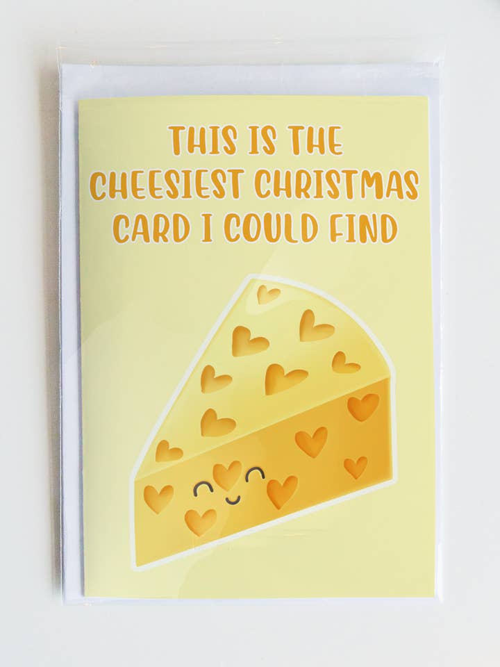 Kaas kerstkaart, grappige kerstwenskaart, voor wholesale door Join The Creative Side