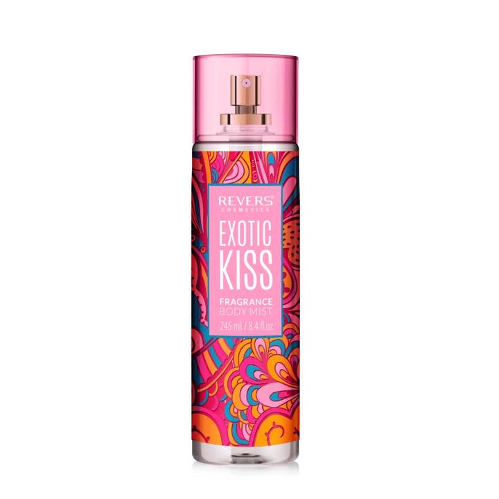 Body Mist Exotic Kiss 245ml per la vendita all'ingrosso da parte di Beauty Pro
