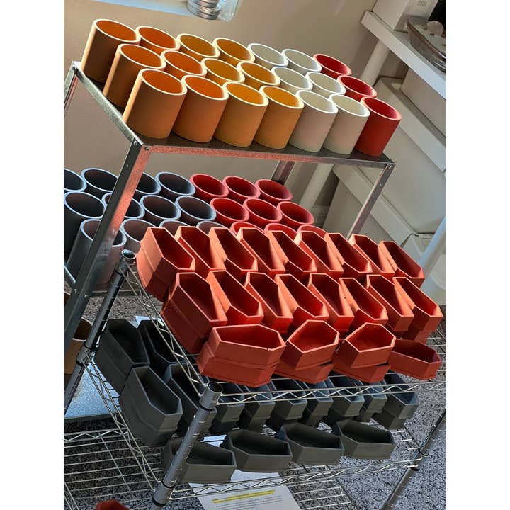 The Herban House LLC - Wholesale Candle Holder - Coffin - Pour Ready (sealed) Concrete Vessels - Empty
