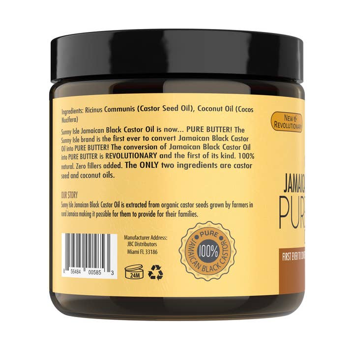 Sunny Isle - Wholesale Hair Oil - Sunny Isle Jamaican Black Castor Oil PURE BUTTER with COCONUT OIL 4oz