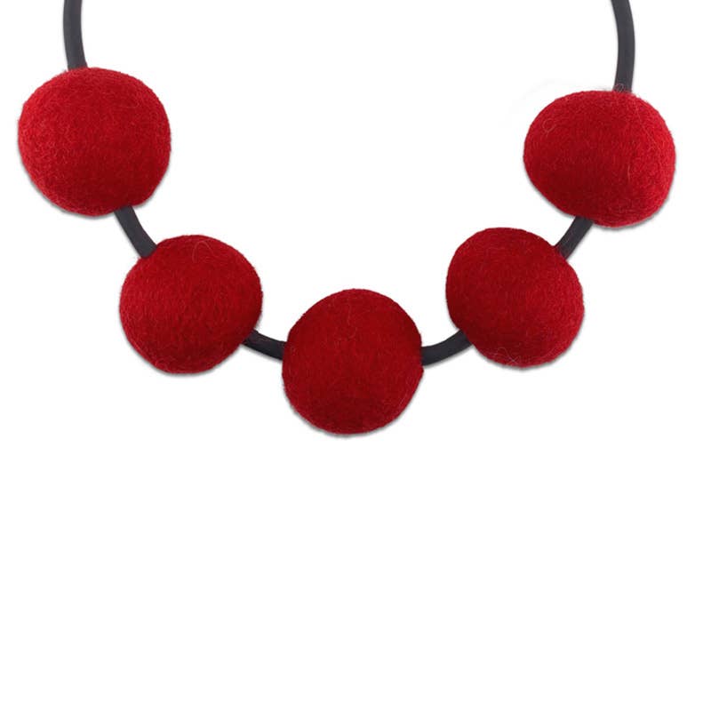 Frank Ideas – wholesale Bib necklace – FELT, bold color, fashion statement necklace CHUNKY 50