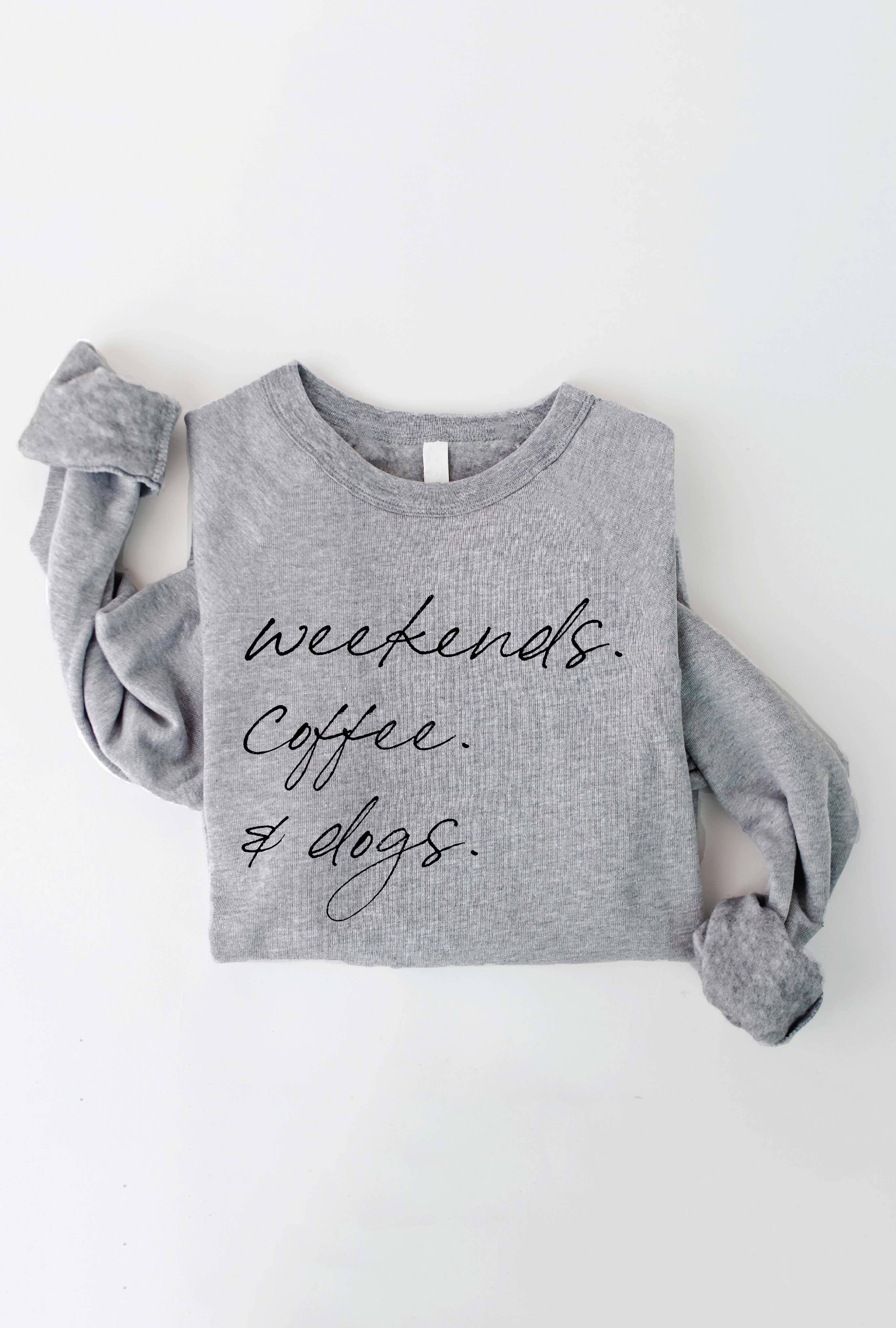 OAT COLLECTIVE - Venta al por mayor Sudadera estampada - Mujer - Sudadera estampada WEEKENDS COFFEE AND DOGS11