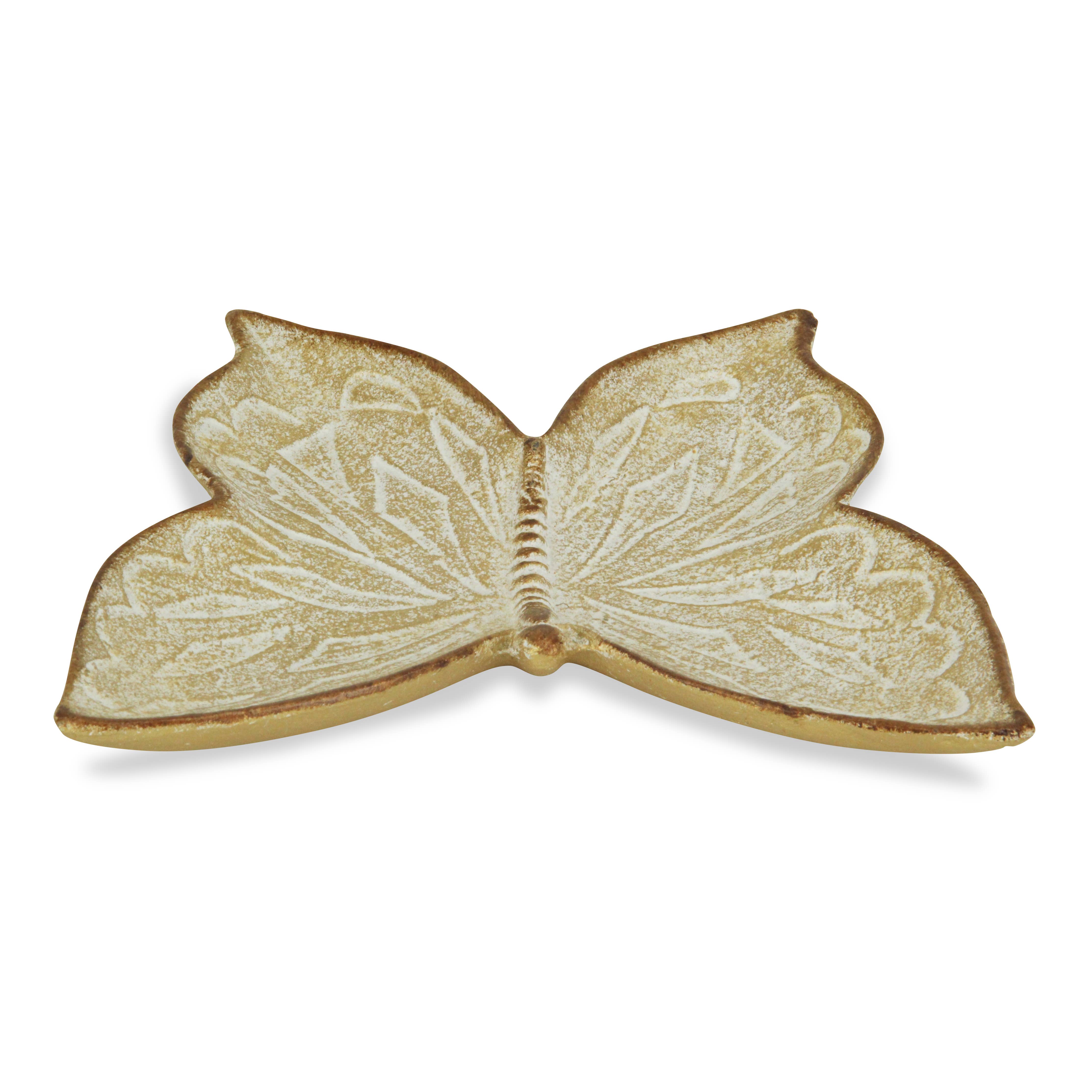 Cheungs Home Decor – Großhandel Dekofigur – Penelope Schmetterling aus Gusseisen, goldfarben3