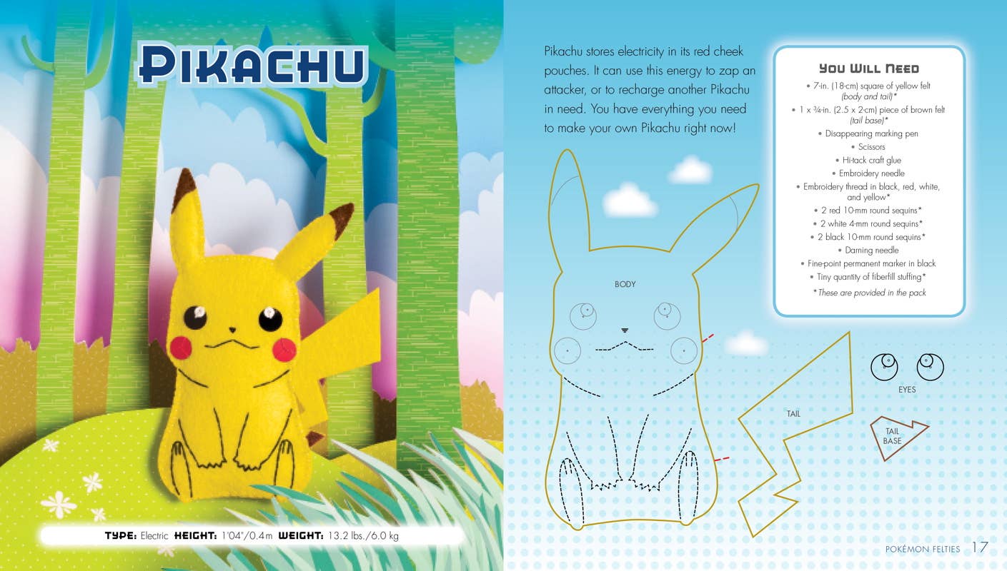 Simon & Schuster - Wholesale Crafts, Hobbies & DIY - Pokemon Felties: How to Make 16 of Your Favorite Pokemon by Pikachu Press2