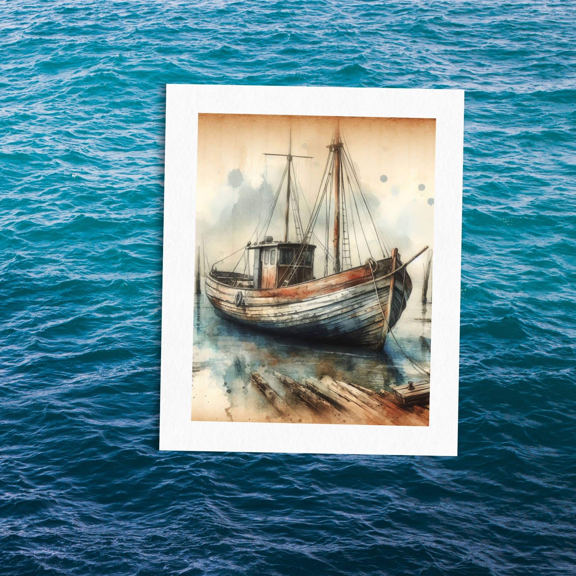 Blue Crab - Wholesale Father's Day Card - Vintage Boat Cards – Nautical Set by Blue Crab1