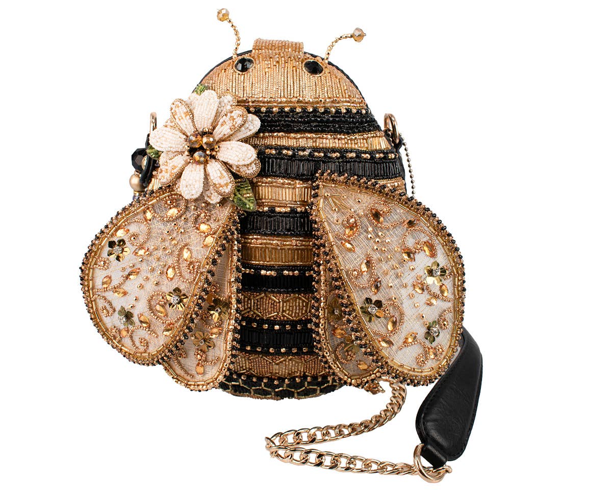 Mary Frances Accessories - Wholesale Crossbody bag – Women's - Sweet As Honey Bee Gold and Black Handbag