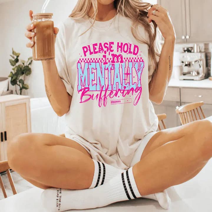 Three Threads Co. - Wholesale Screen printed t-shirt – Women′s - Mentally buffering