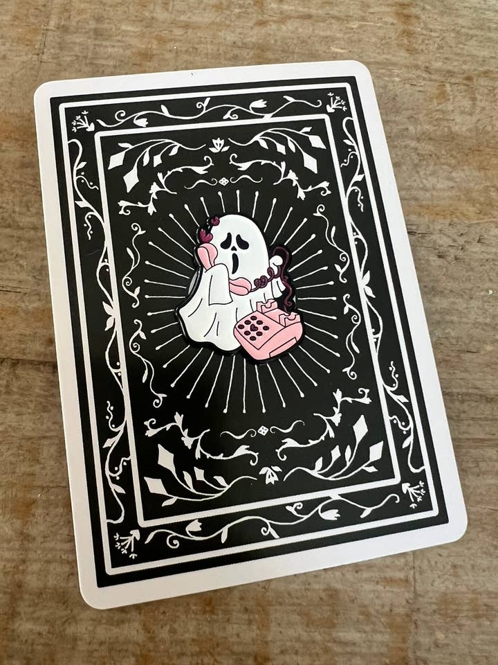 Enamel Pin Scream Ghost for wholesale by LoVely Chaos