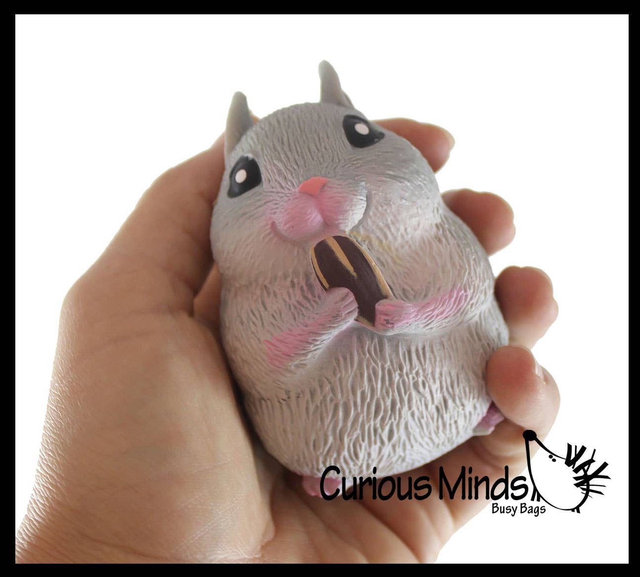 Curious Minds Toys - Wholesale Squishy Toy - Kids & Baby - Chunky Cheek Hamster Stretchy and Squeezy Toy - Soft Doh Fil3