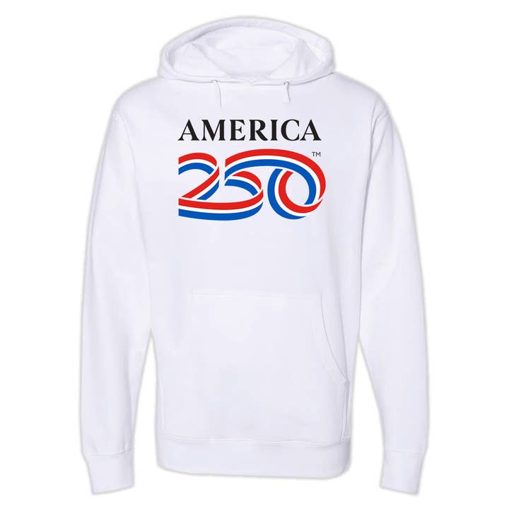 Classic Hooded Pullover, White for wholesale by America250