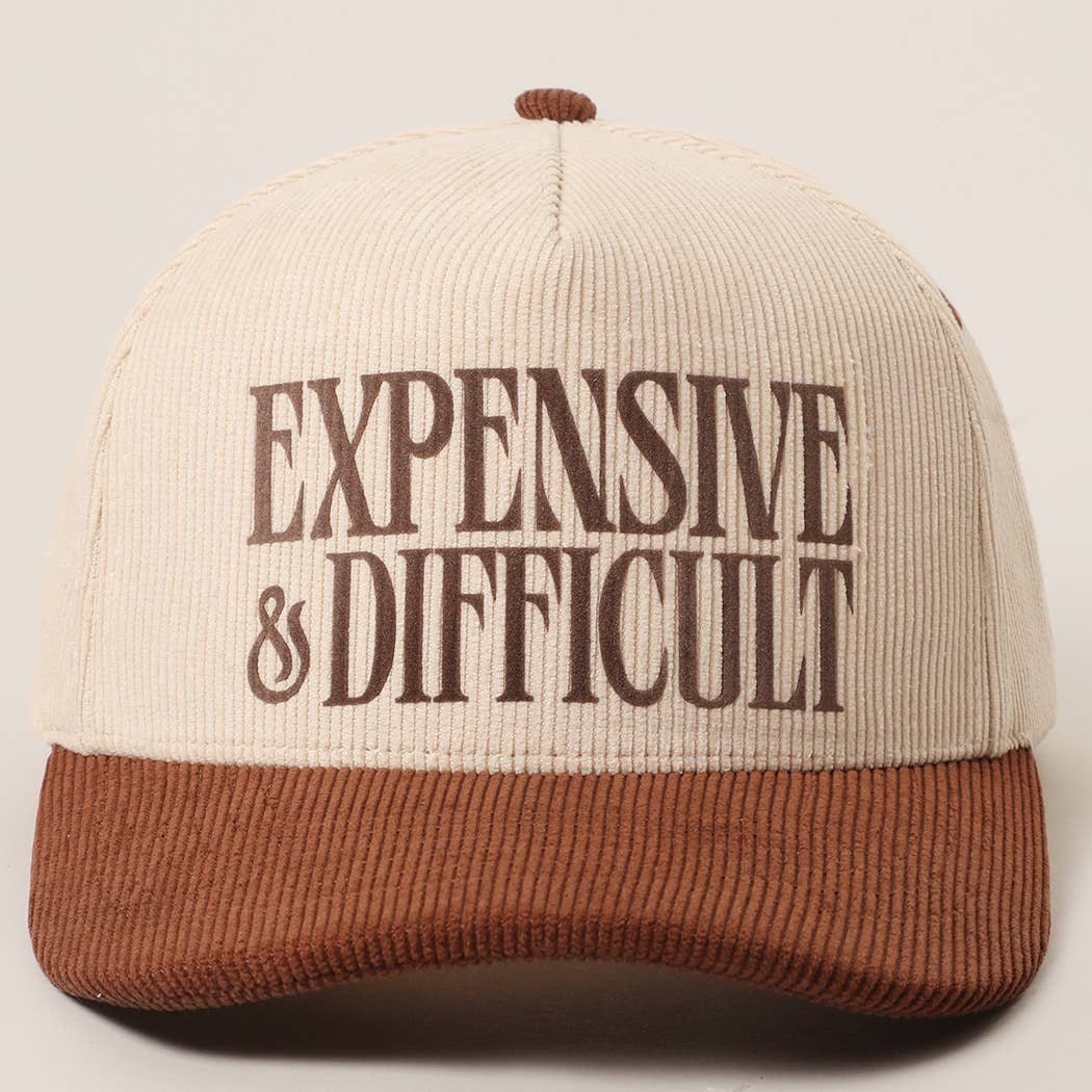 Fashion City - Wholesale Trucker Hat - Unisex - EXPENSIVE & DIFFICULT Corduroy Trucker Hat2