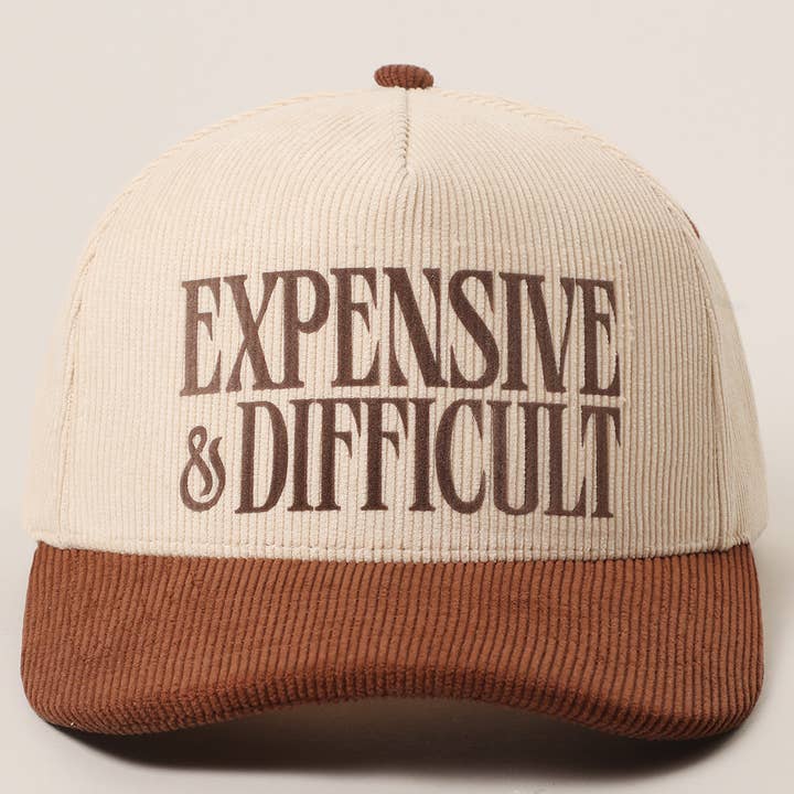 Fashion City - Wholesale Trucker Hat - Unisex - EXPENSIVE & DIFFICULT Corduroy Trucker Hat2