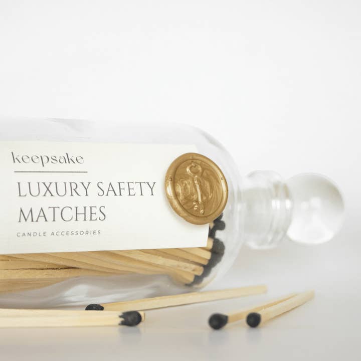 Keepsake Candle | Curated - Wholesale Matches - Black Apothecary Safety Matches2