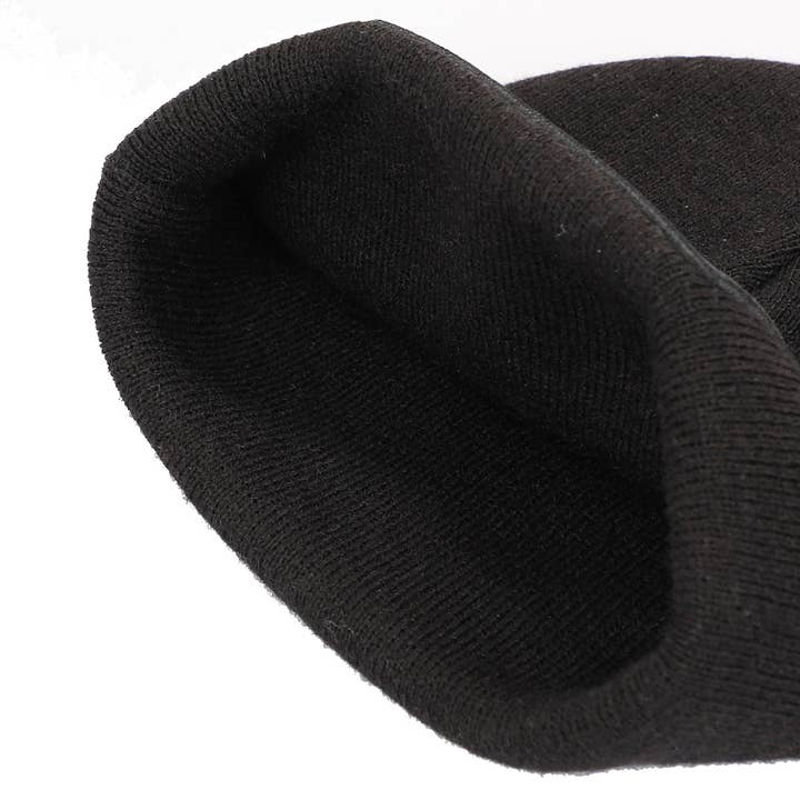 Bioworld Merchandising - Wholesale Beanie - Men's - Chainsaw Man Pochita Men's Black Knit Cuff Beanie3