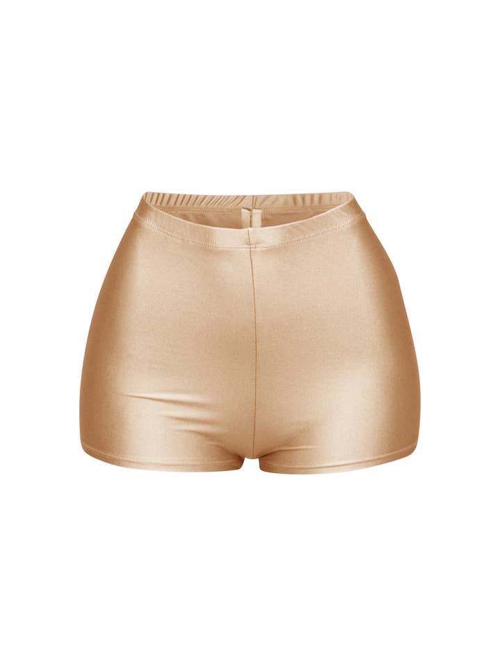 K Too - Wholesale Shorts - Women's - Shiny tricot high waisted shorts6