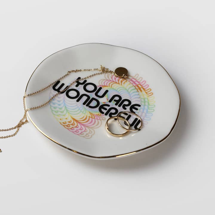 To Write Love on Her Arms - Wholesale Decorative Tray - Wonderful Wavy Catchall Tray