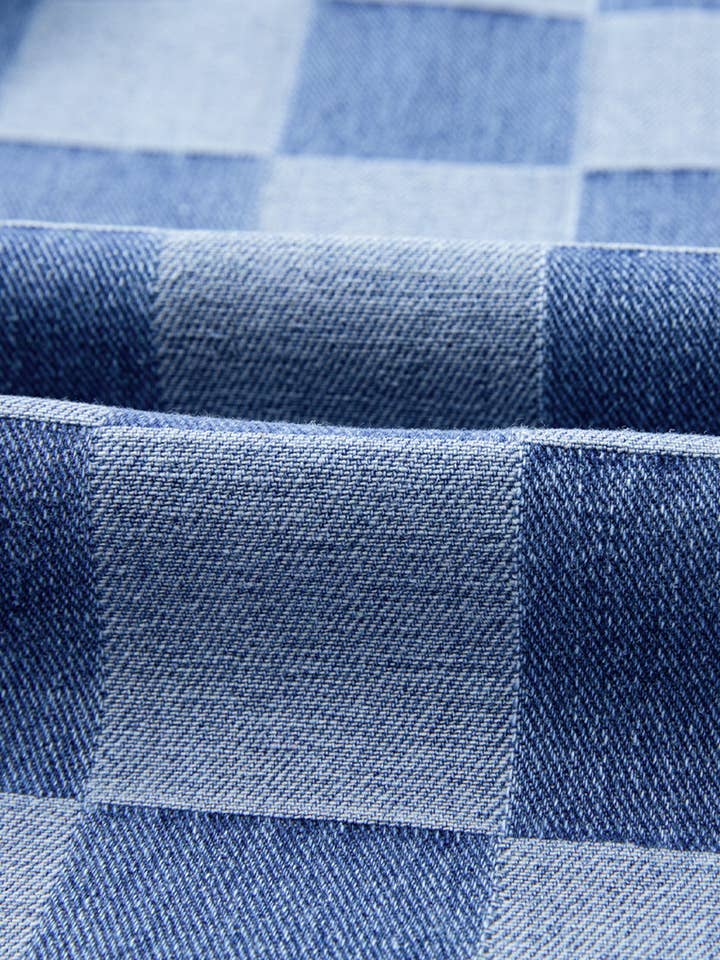 Aapparella - Wholesale Jeans - Women's - Checkered Wide Leg Denim Jeans | 6-16
