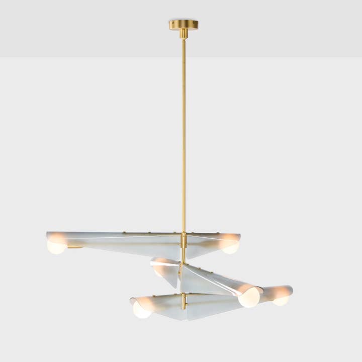 Sycamore Chandelier 3 Tiers in Dawn Grey for wholesale by Tala