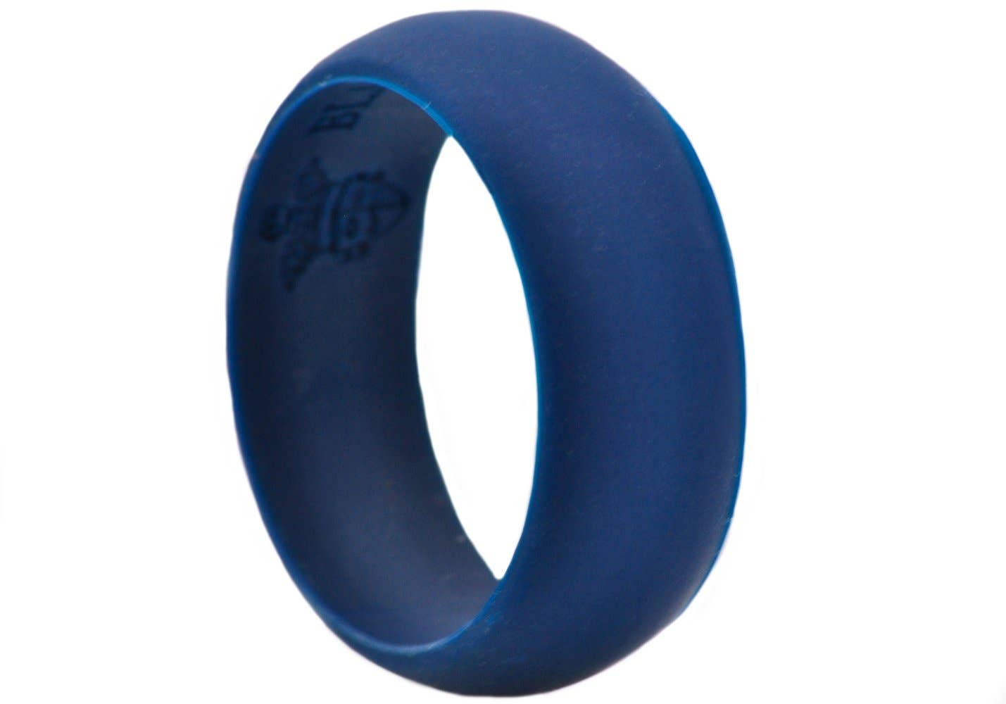 Blackjack Mens Jewelry - Vente Anneau/bague à empiler - Bracelet sport en silicone bleu marine pour homme0
