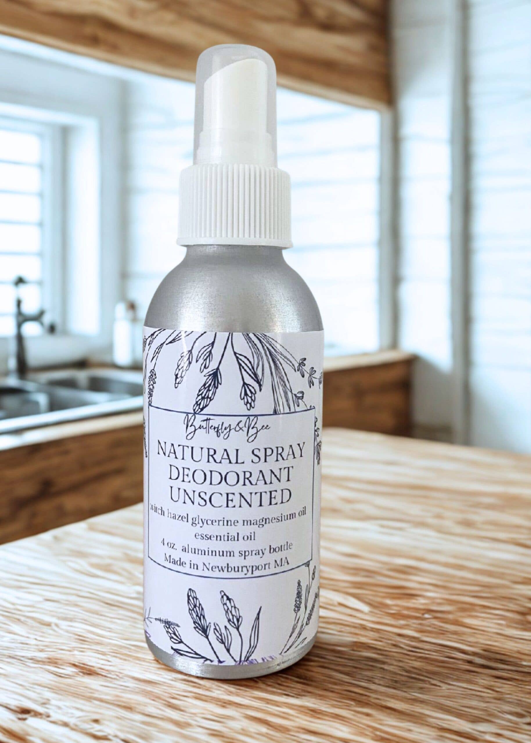 Butterfly&Bee - Wholesale Deodorant - Unisex - All Natural Aluminum-Free Spray Deodorant0