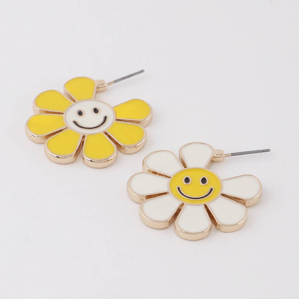 3AM BY H&D ACCESSORIES – wholesale Stud/post earrings – Happy Flower Stud Earrings1