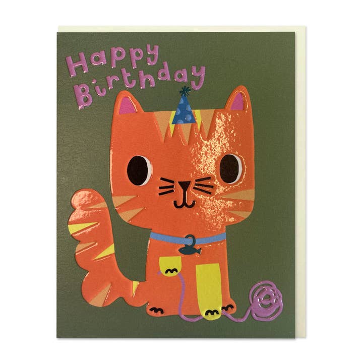 Joyeux anniversaire Chat (LIJ60) pour la vente par Raspberry Blossom
